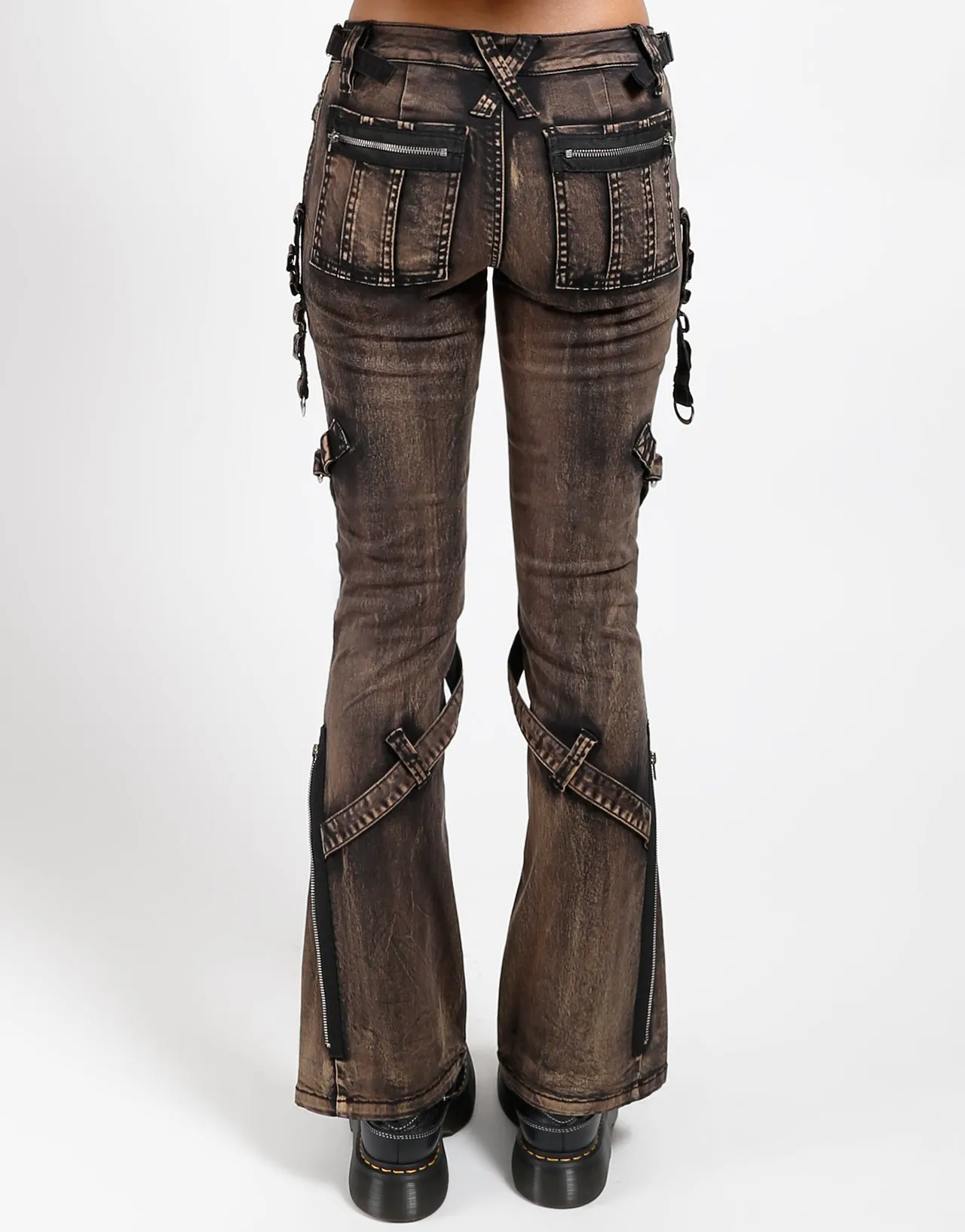 POWER BELT PANT BLACK STEAM WASH sold by Tripp nyc product image thumbnail 4