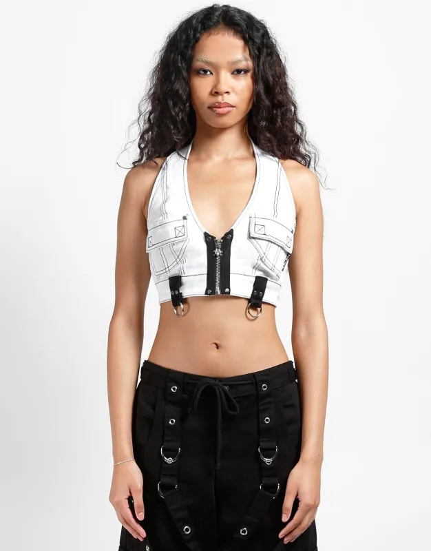 POWER HALTER WHITE sold by Tripp nyc
