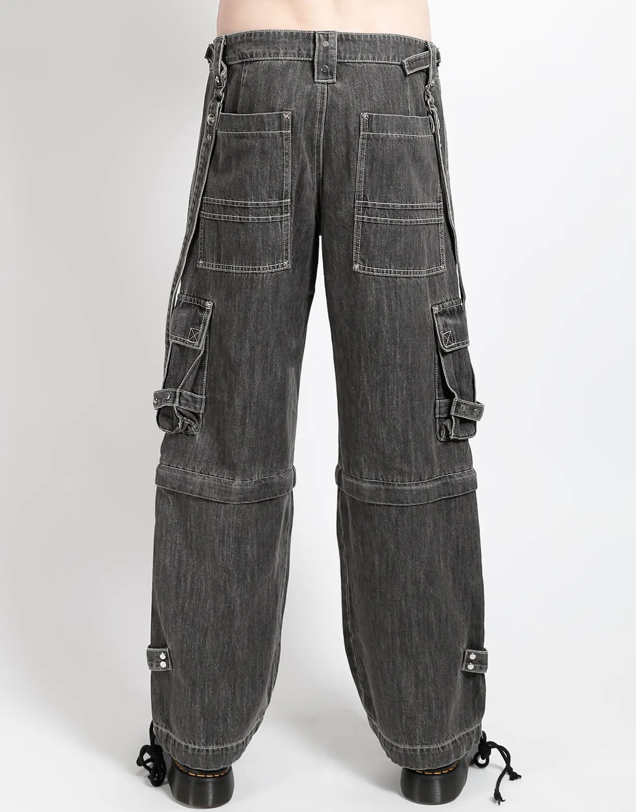 ZIP OFF CRUSH CARGO PANT BLACK DENIM sold by Tripp nyc product image thumbnail 4