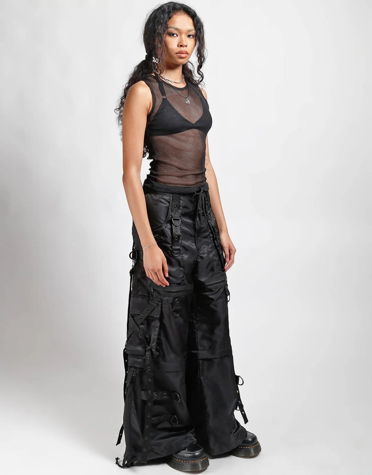 X-STRAP ZIP OFF SPACE OUT PANT BLACK sold by Tripp nyc product image thumbnail 2