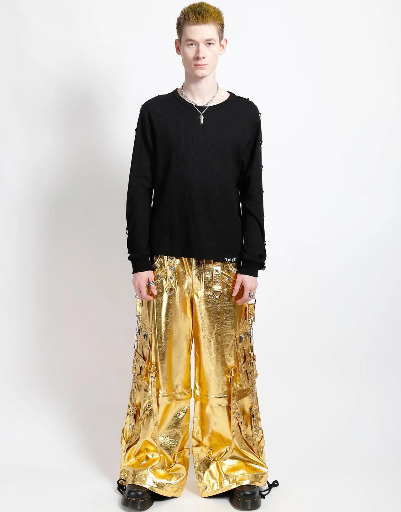 METALLIC GOLD STAR POWER PANT sold by Tripp nyc product image thumbnail 2