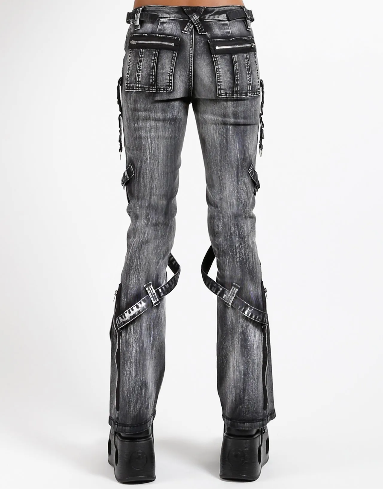 POWER BELT PANT BLACK FOG WASH sold by Tripp nyc product image thumbnail 4