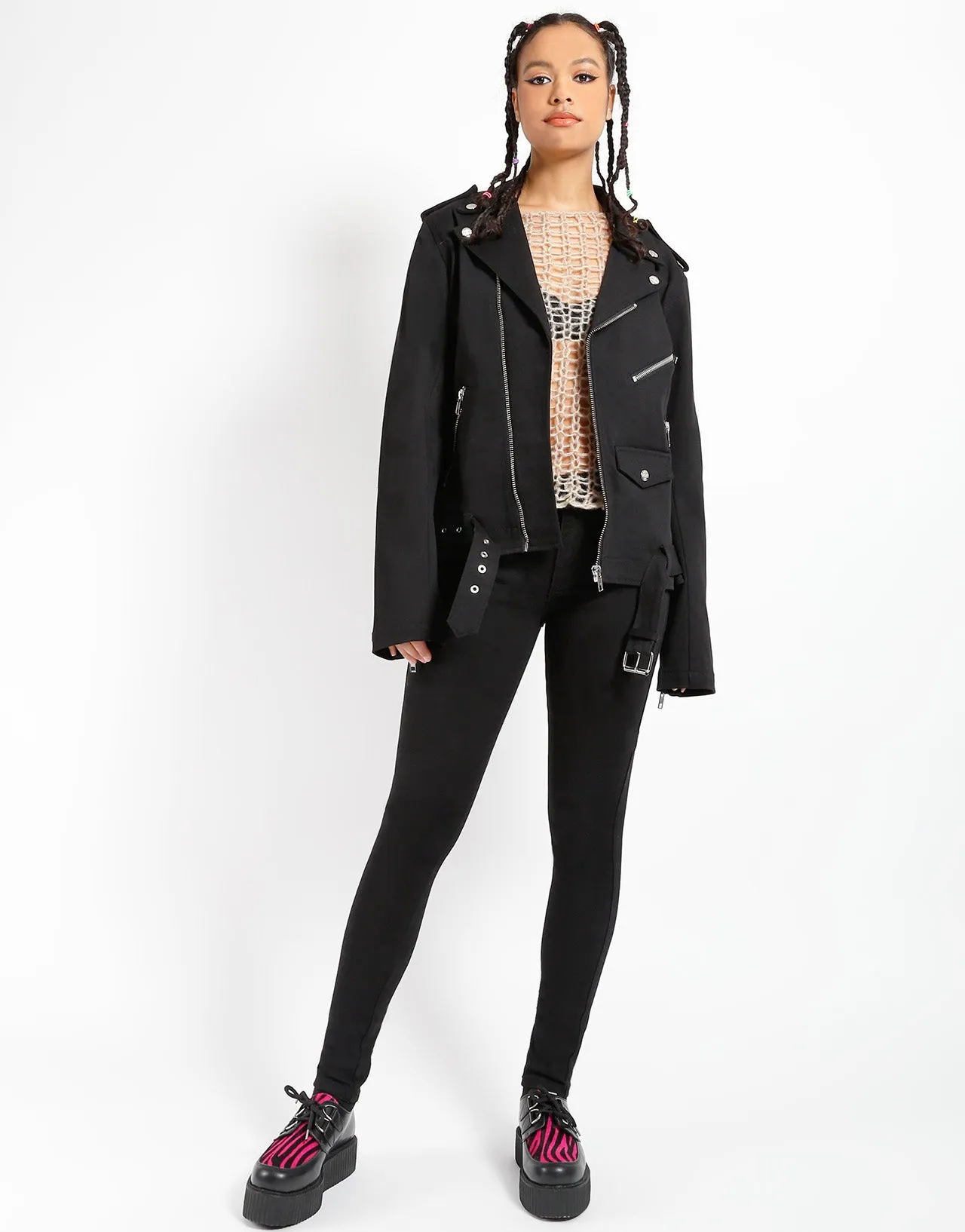 TRASH & VAUDEVILLE BIKER MOTO JACKET sold by Tripp nyc product image thumbnail 2