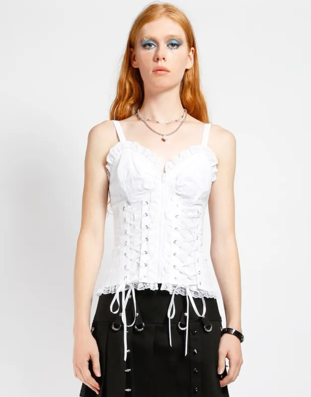 SKULL EMBROIDERY CORSET sold by Tripp nyc