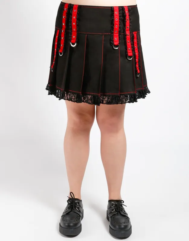 CURVE MIDNIGHT PLEATED SKIRT sold by Tripp nyc