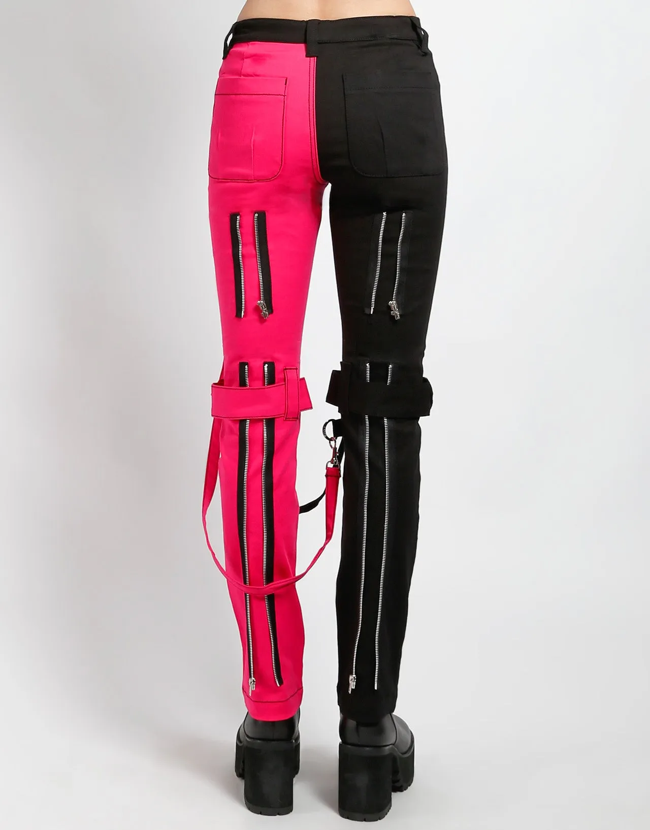 SPLIT LEG BONDAGE PANT PINK sold by Tripp nyc product image thumbnail 4