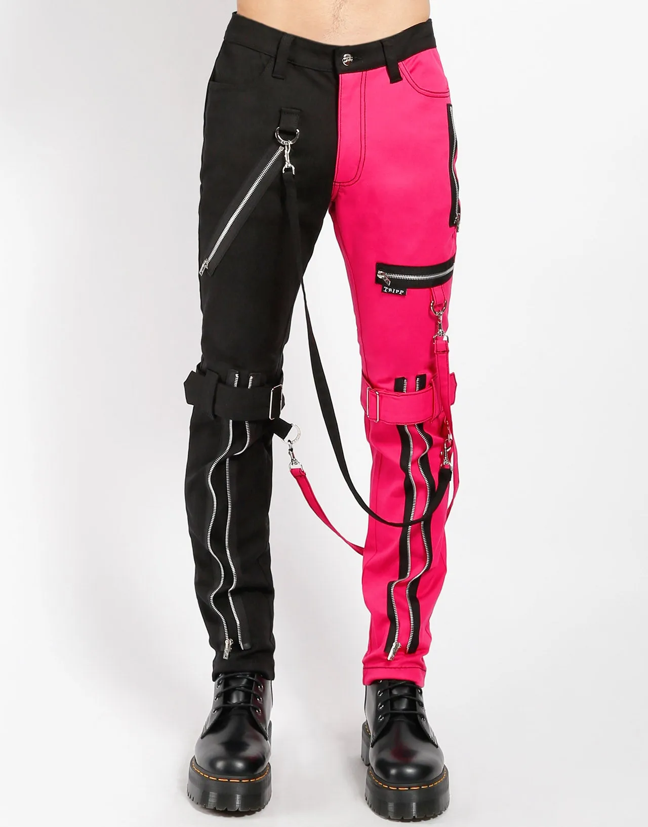 SPLIT LEG BONDAGE PANT PINK sold by Tripp nyc product image thumbnail 5