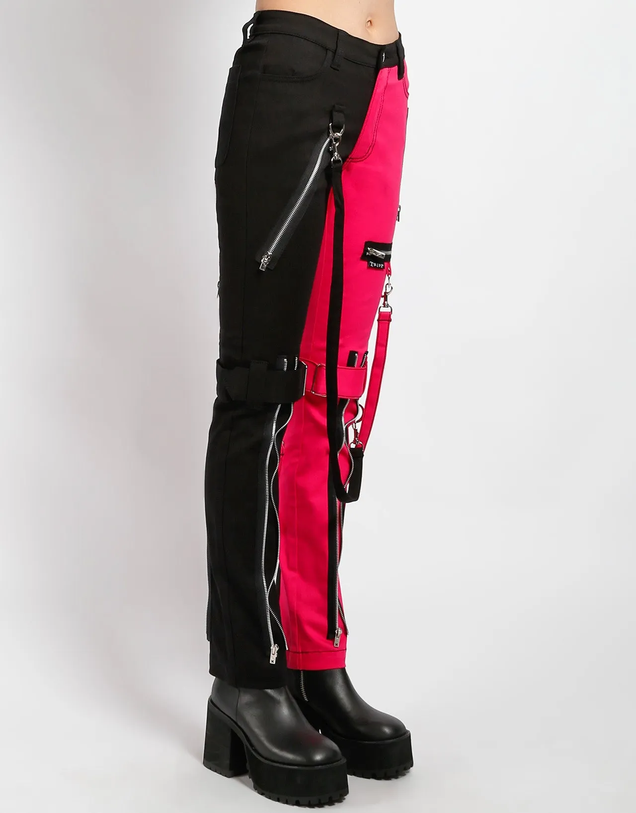 SPLIT LEG BONDAGE PANT PINK sold by Tripp nyc product image thumbnail 3