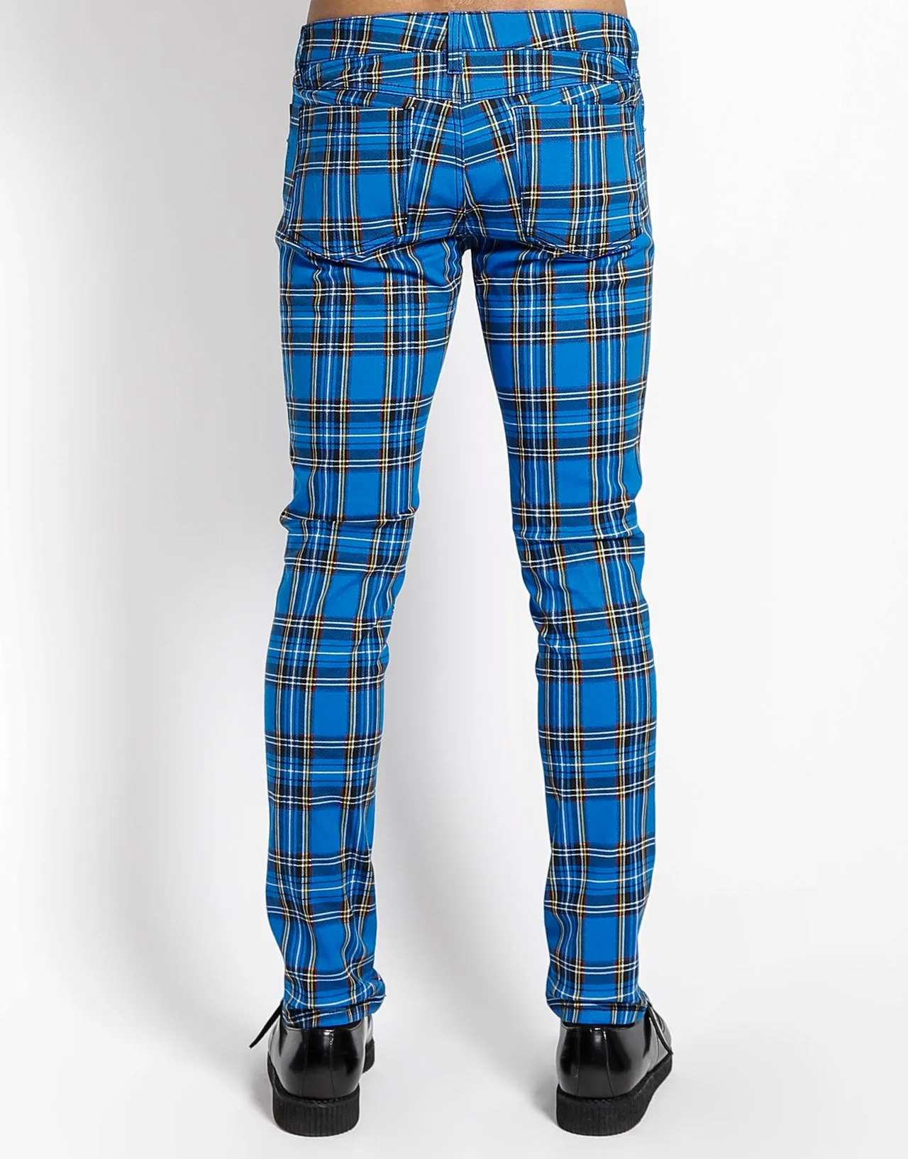 ROCKER JEAN ROYAL BLUE PLAID sold by Tripp nyc product image thumbnail 4