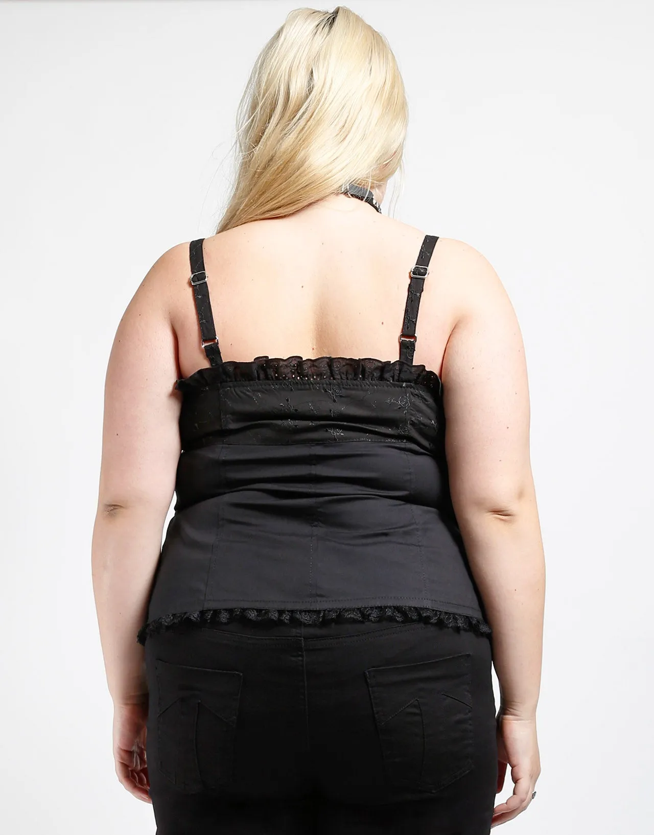 CURVE SKULL EMBROIDERY CORSET sold by Tripp nyc product image thumbnail 4