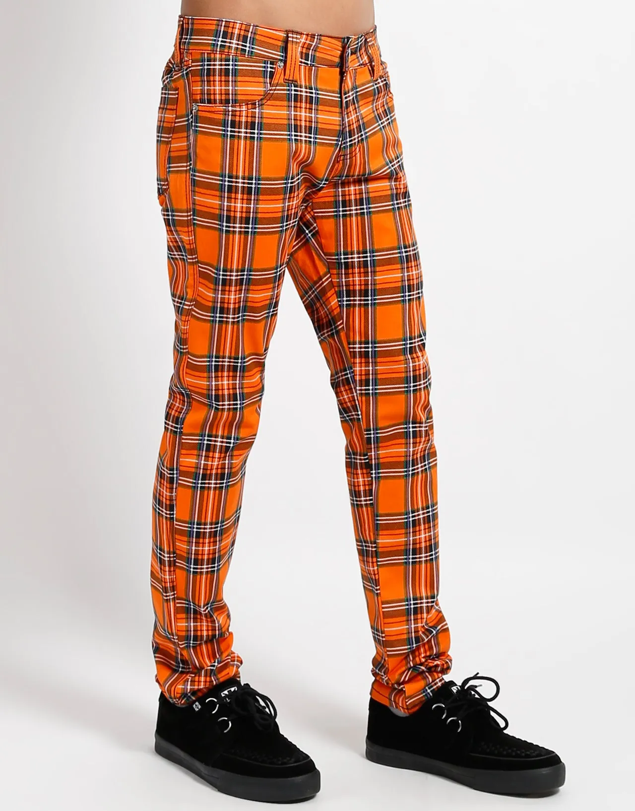 ROCKER JEAN ORANGE PLAID sold by Tripp nyc product image thumbnail 3