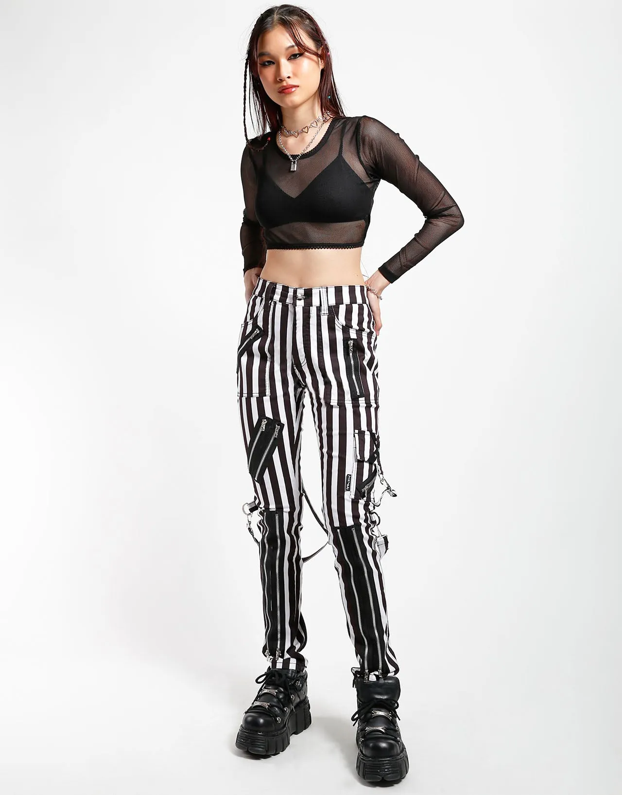 CLASSIC SLIM LEG BONDAGE PANT MEDIUM STRIPE sold by Tripp nyc product image thumbnail 2