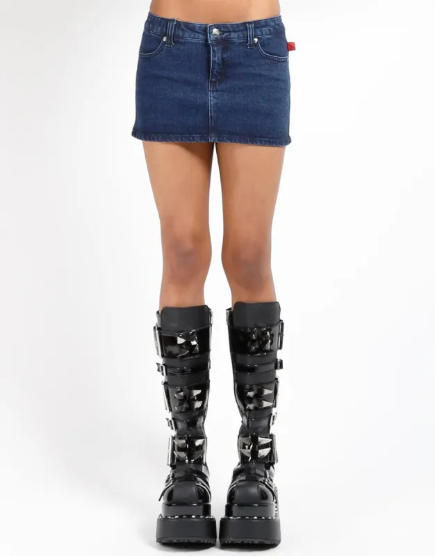 SUPER MINI DARK WASH sold by Tripp nyc