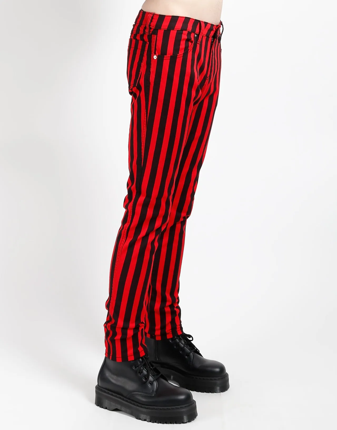 ROCKER JEAN MEDIUM BLK RED STRIPE sold by Tripp nyc product image thumbnail 4