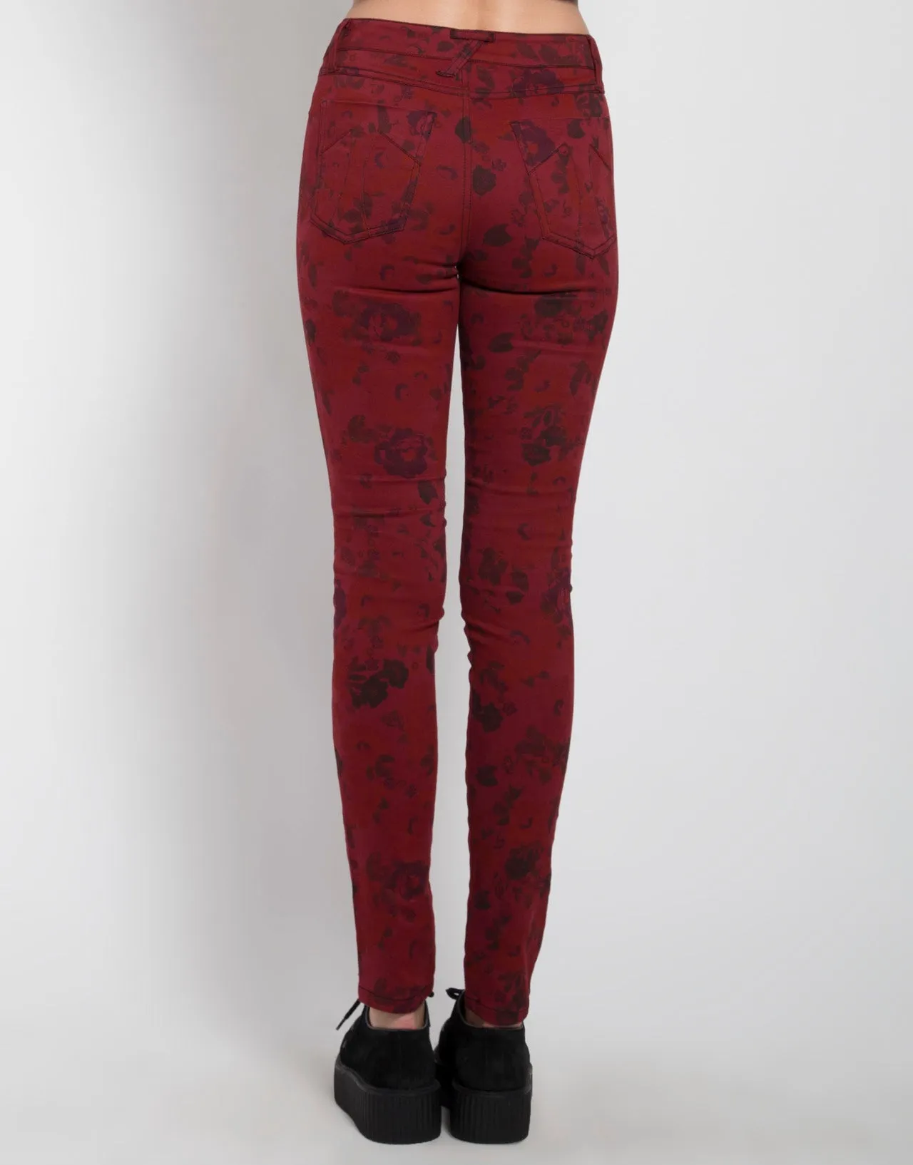 HIGH WAIST FLORAL SKINNY sold by Tripp nyc product image thumbnail 4