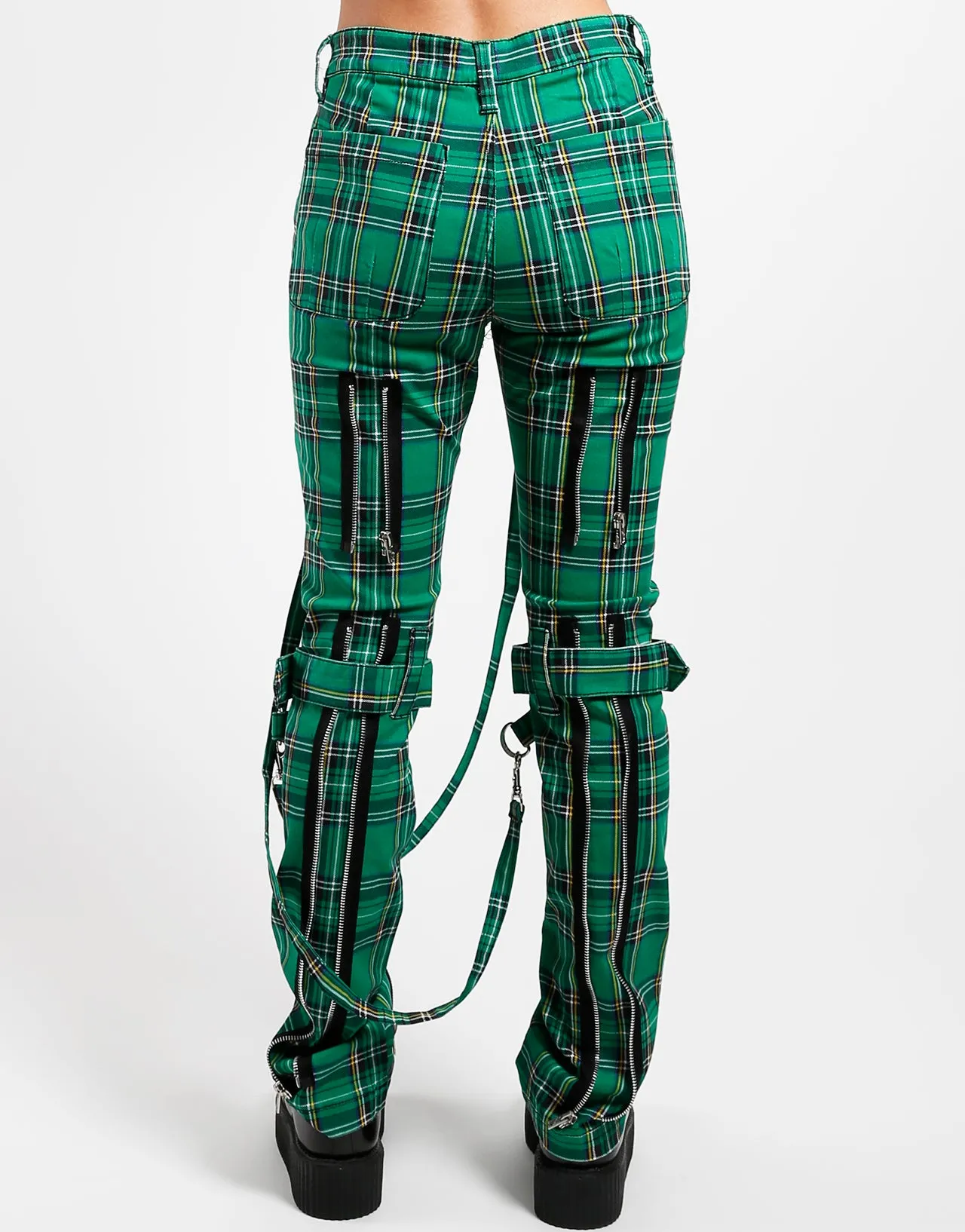 BONDAGE PANT GREEN PLAID sold by Tripp nyc product image thumbnail 4