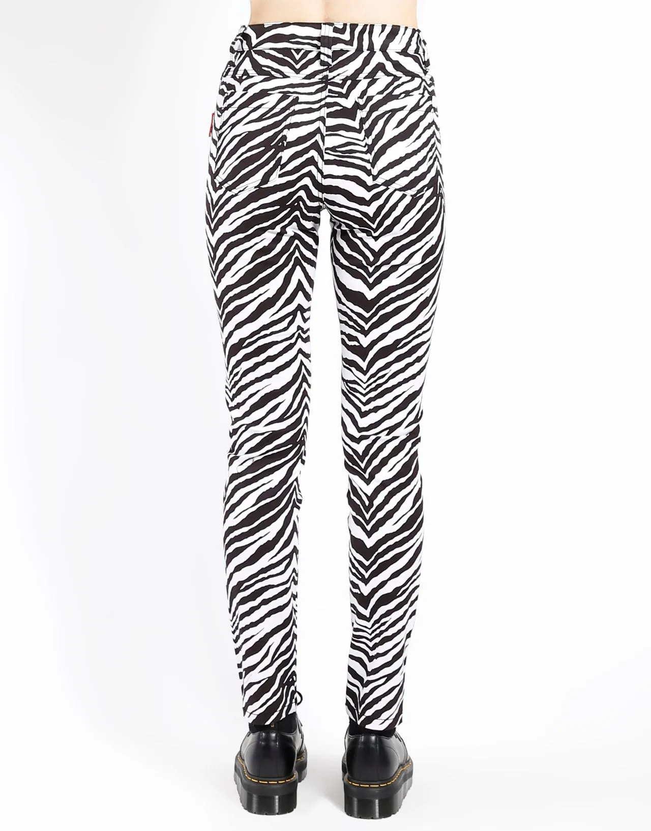 HIGH WAIST TIE UP PANT ZEBRA sold by Tripp nyc product image thumbnail 4