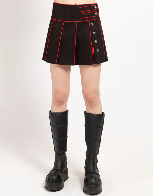 BAND PLEATED SKIRT RED sold by Tripp nyc