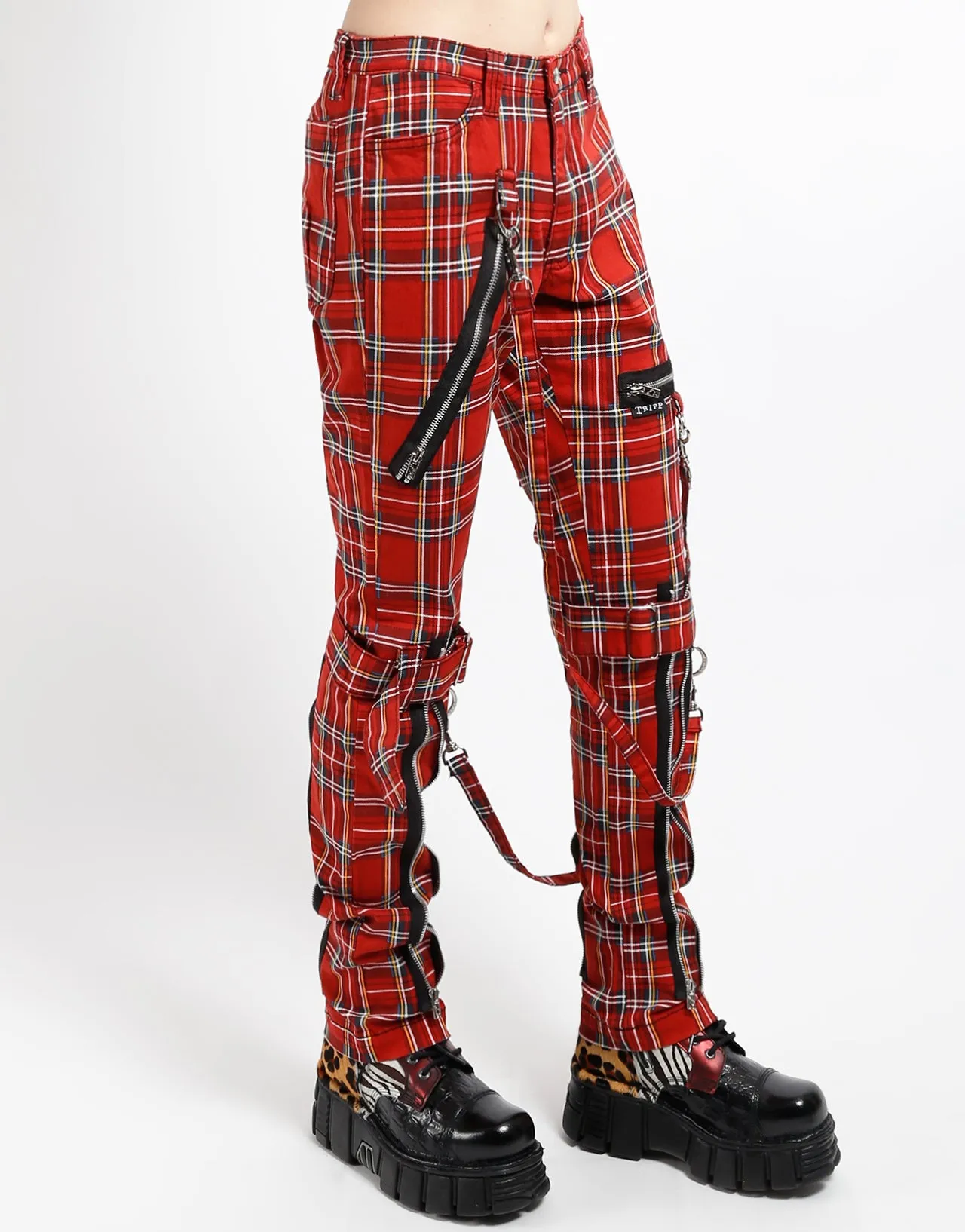 BONDAGE PANT RED PLAID sold by Tripp nyc product image thumbnail 3
