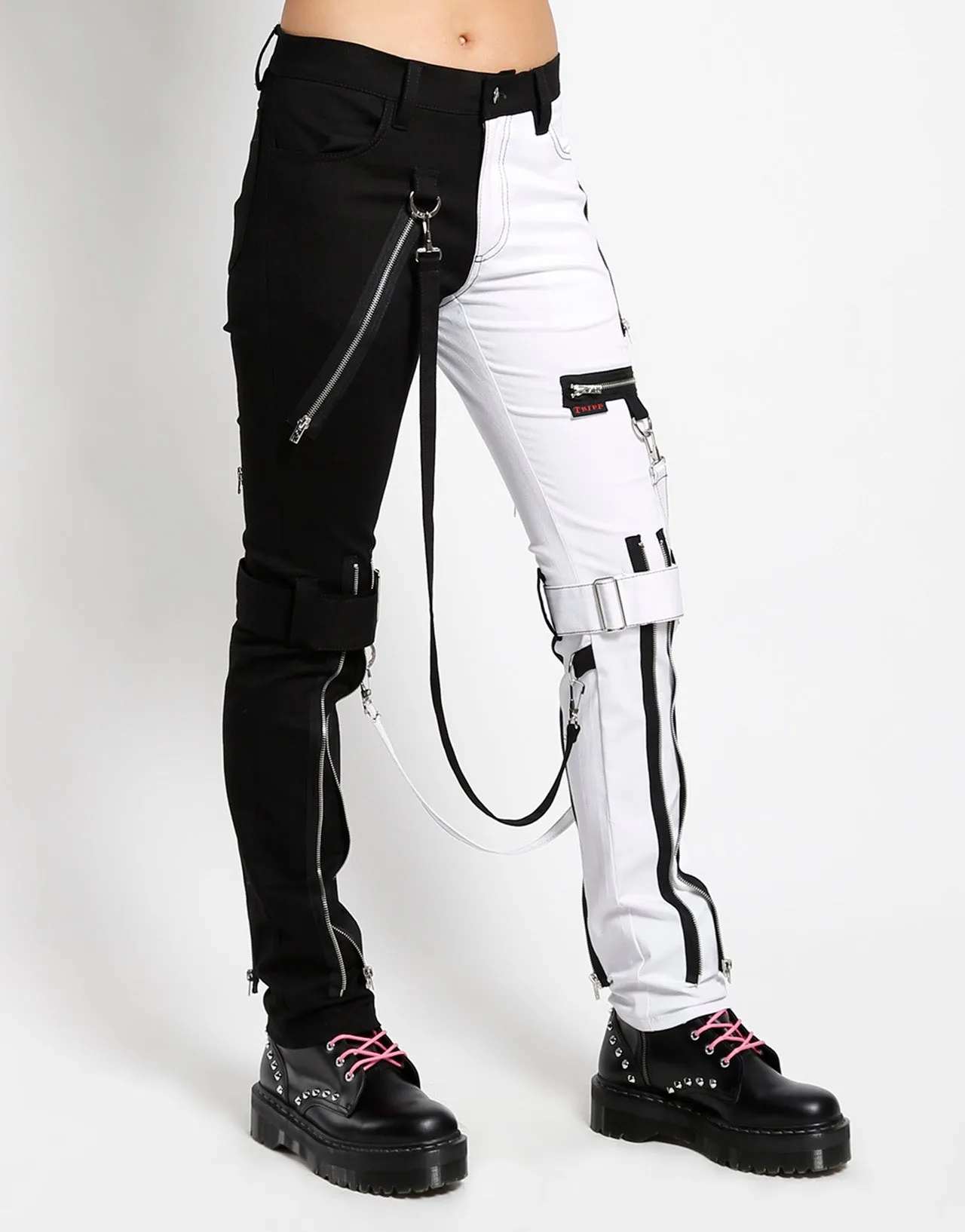 SPLIT LEG BONDAGE PANT WHITE sold by Tripp nyc product image thumbnail 3