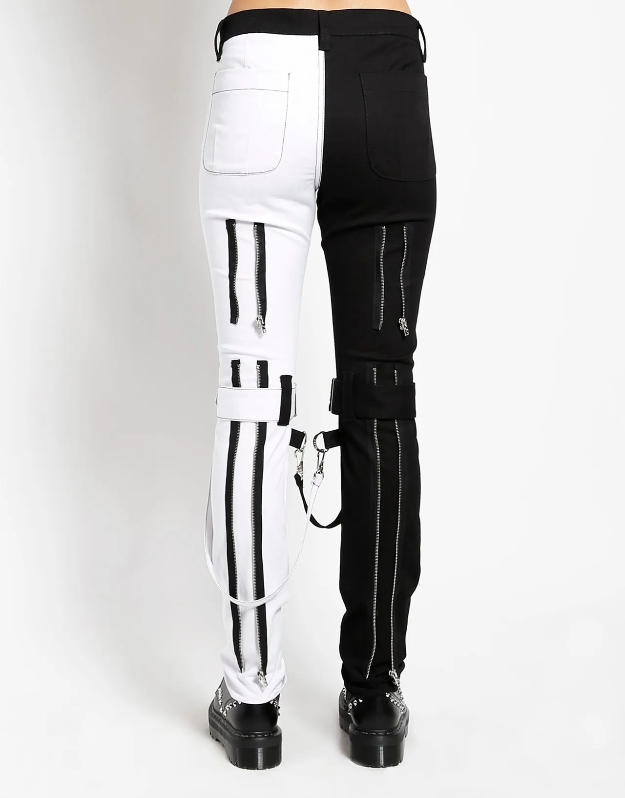 SPLIT LEG BONDAGE PANT WHITE sold by Tripp nyc product image thumbnail 4