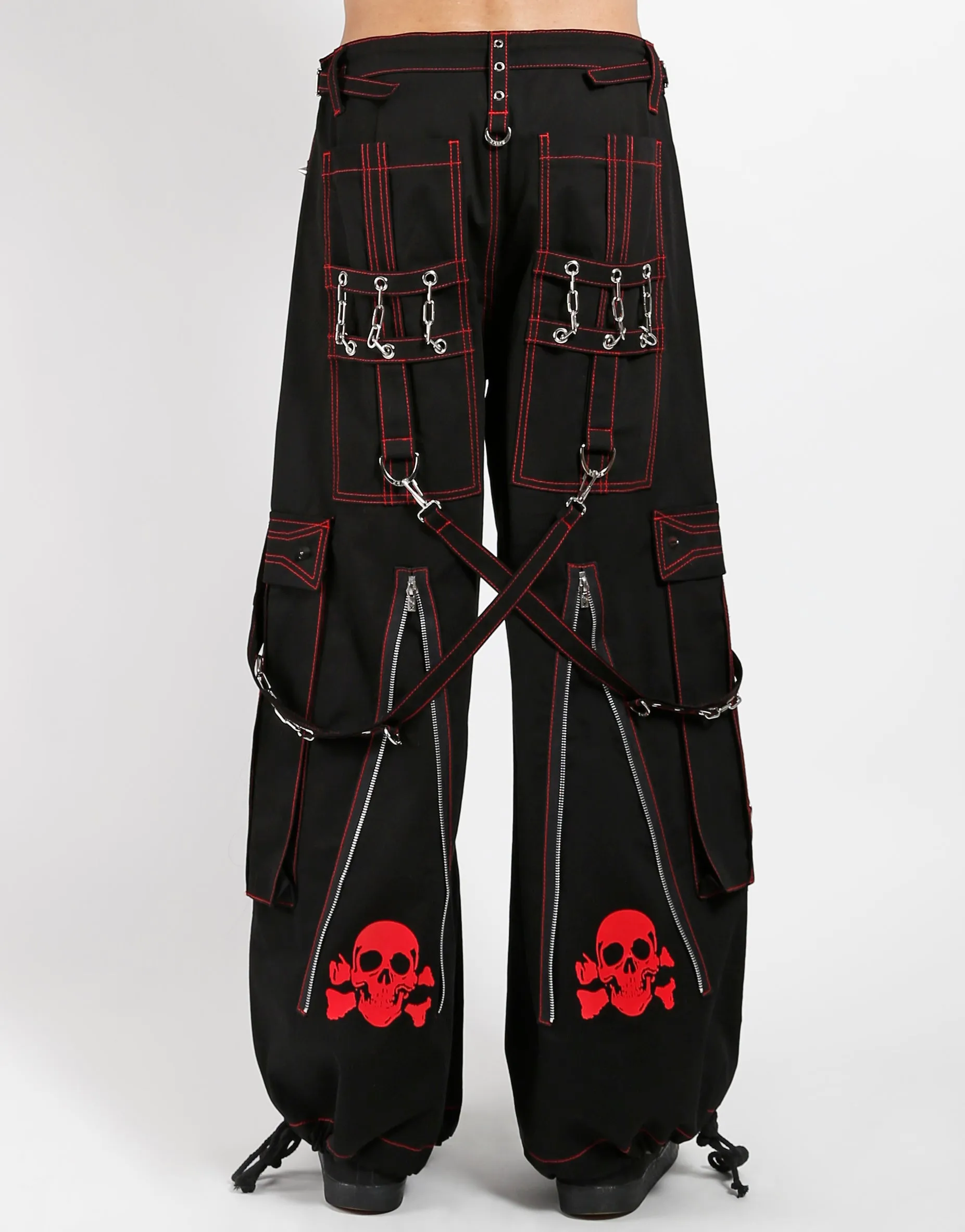 BACK UP SKULL PANT RED SKULL sold by Tripp nyc product image thumbnail 5