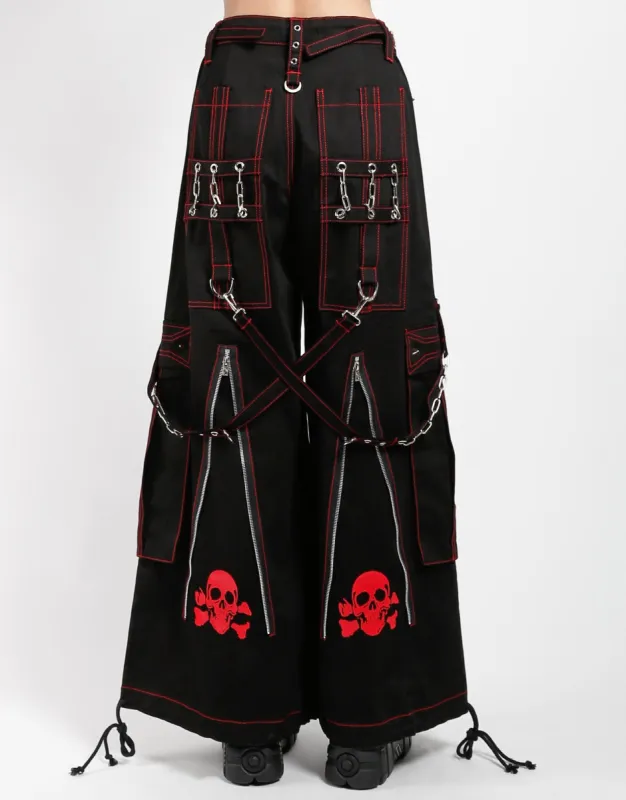 BACK UP SKULL PANT RED SKULL sold by Tripp nyc