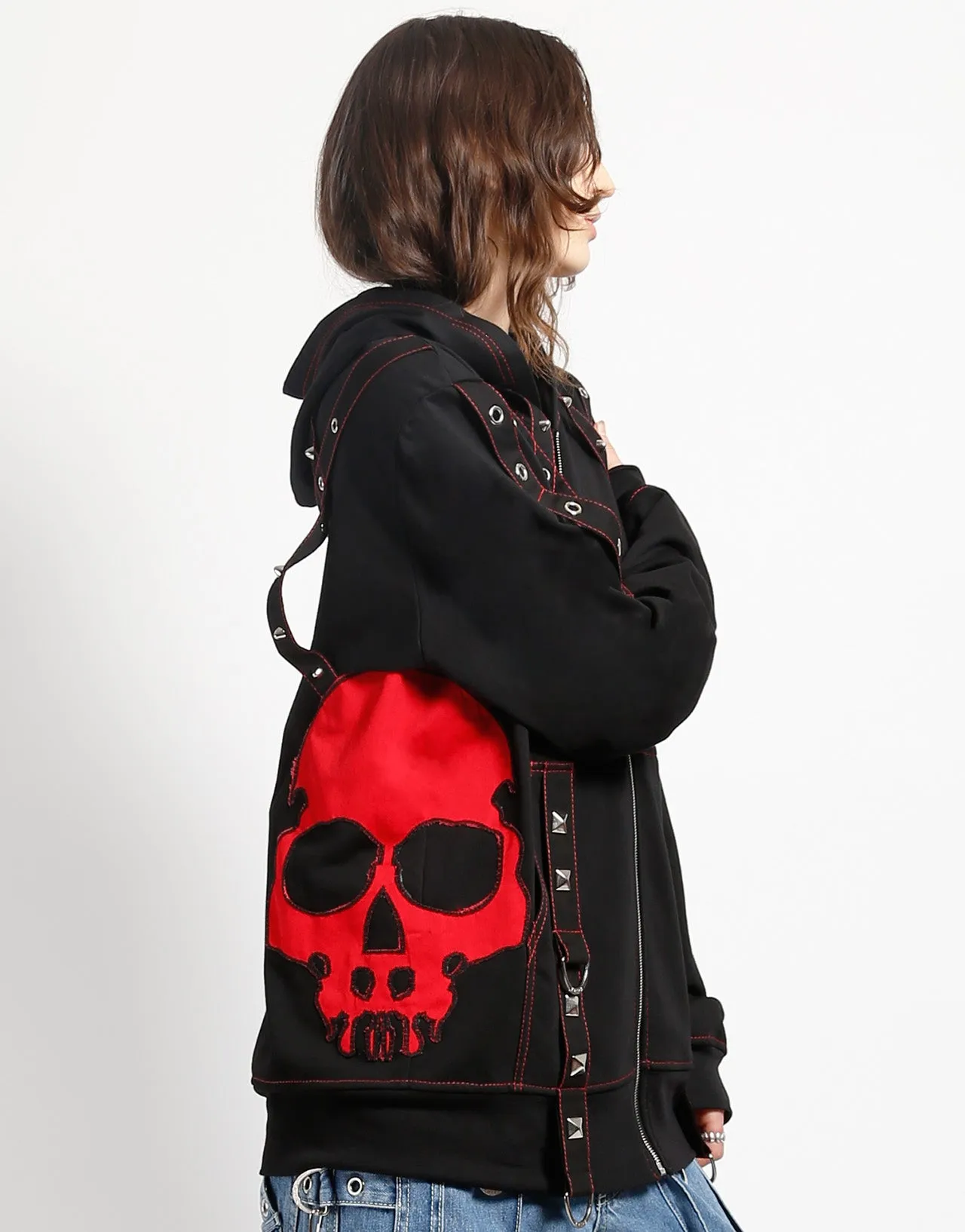 SCARE HOODY RED sold by Tripp nyc