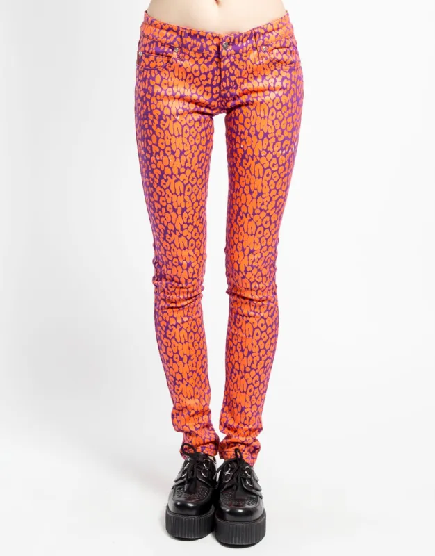 NEON LEOPARD PRINT SKINNY sold by Tripp nyc