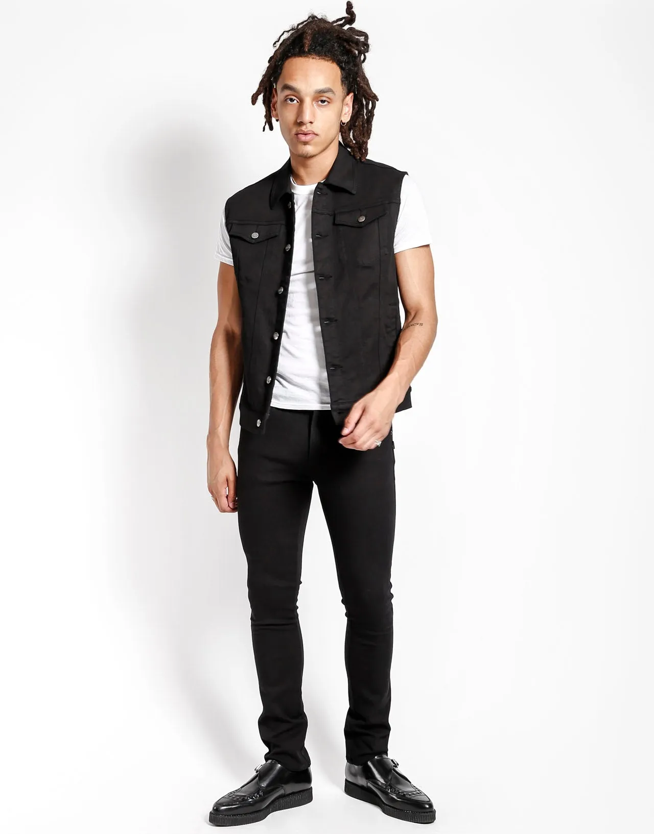 TRASH & VAUDEVILLE JEAN VEST sold by Tripp nyc product image thumbnail 2