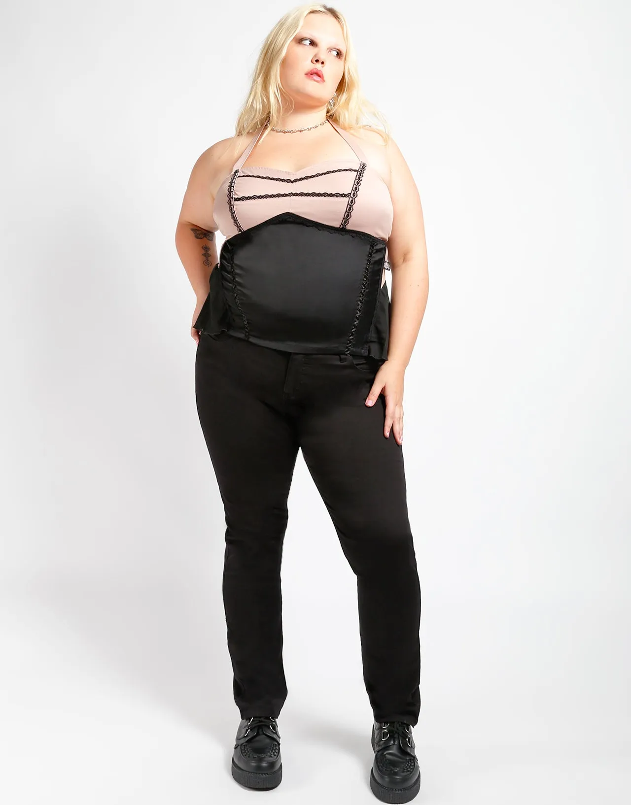 CURVE CHIFFON HALTER CORSET sold by Tripp nyc product image thumbnail 2