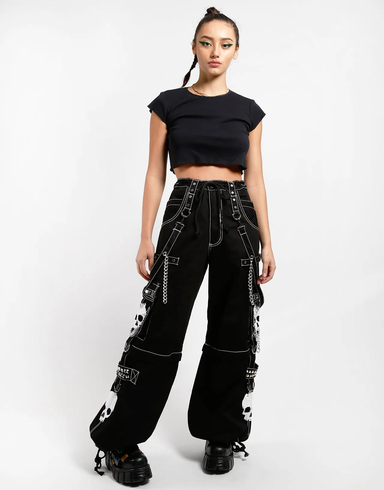 SUPER SKULL PANT WHITE SKULL sold by Tripp nyc product image thumbnail 2