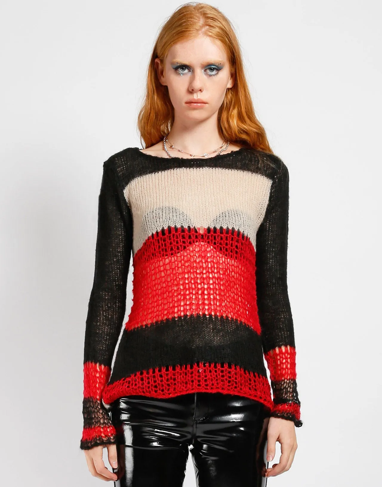 PUNK STRIPE SWEATER sold by Tripp nyc