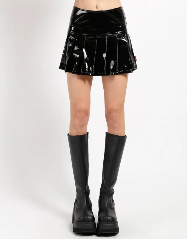 PVC VINYL PLEATED SKIRT sold by Tripp nyc