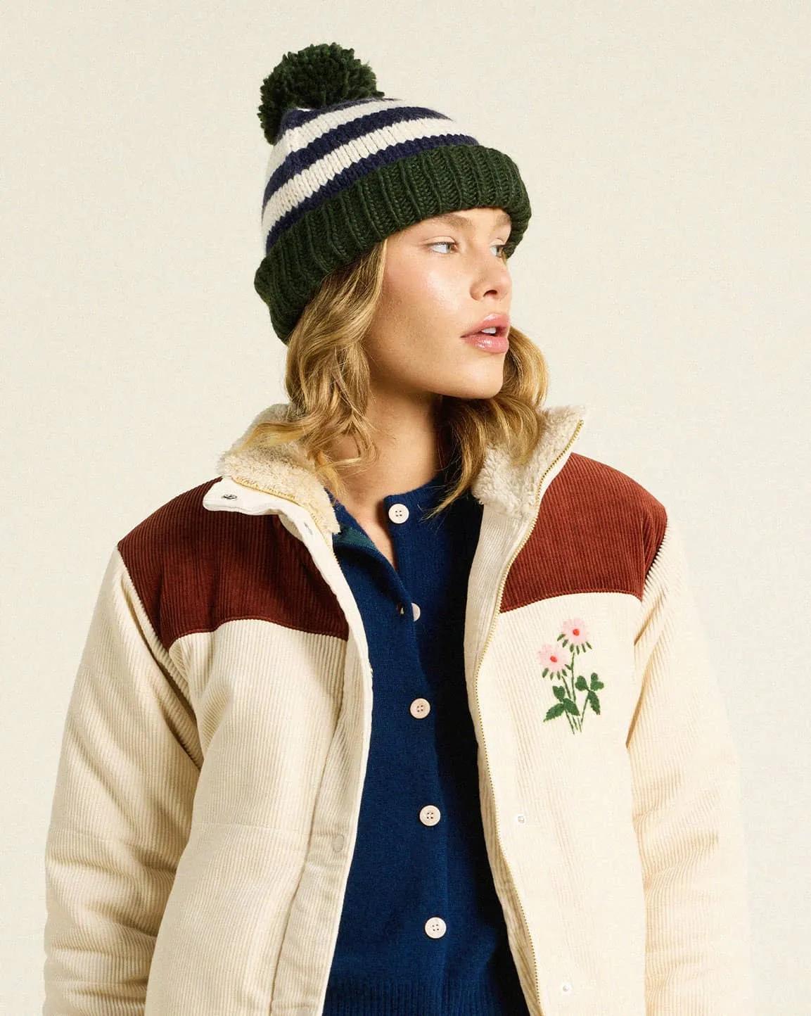 Beanie Blue Stripe sold by Trovata product image thumbnail 2