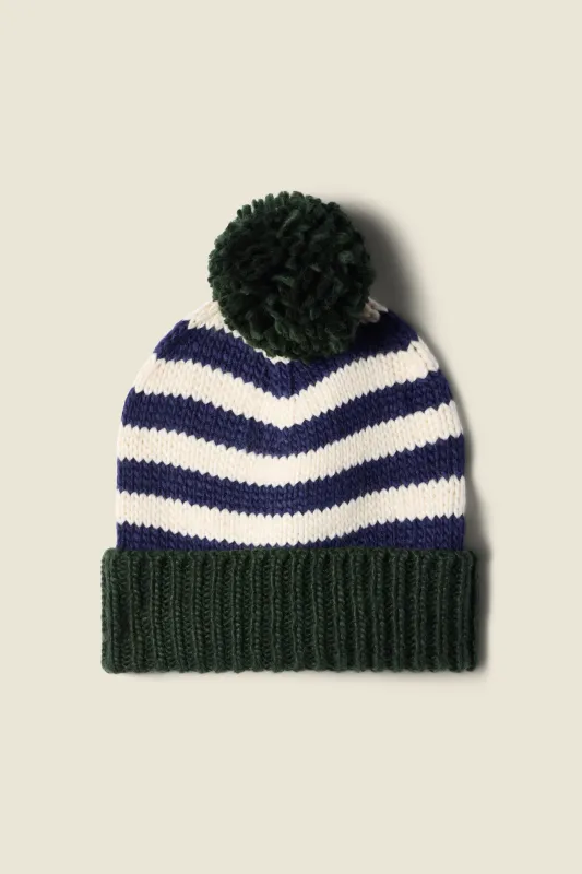 Beanie Blue Stripe made by Trovata