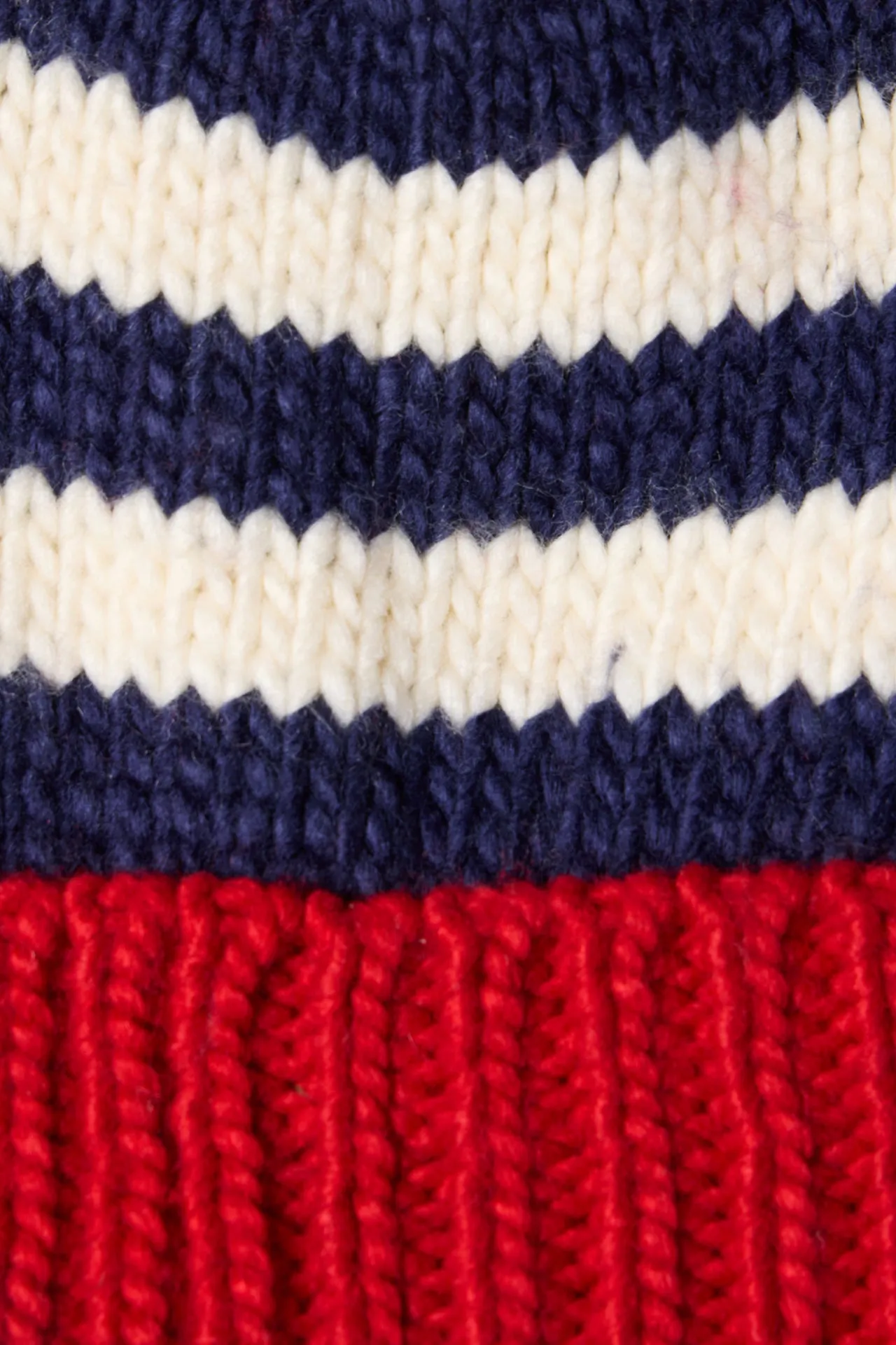 Beanie Navy Stripe With Red sold by Trovata product image thumbnail 3