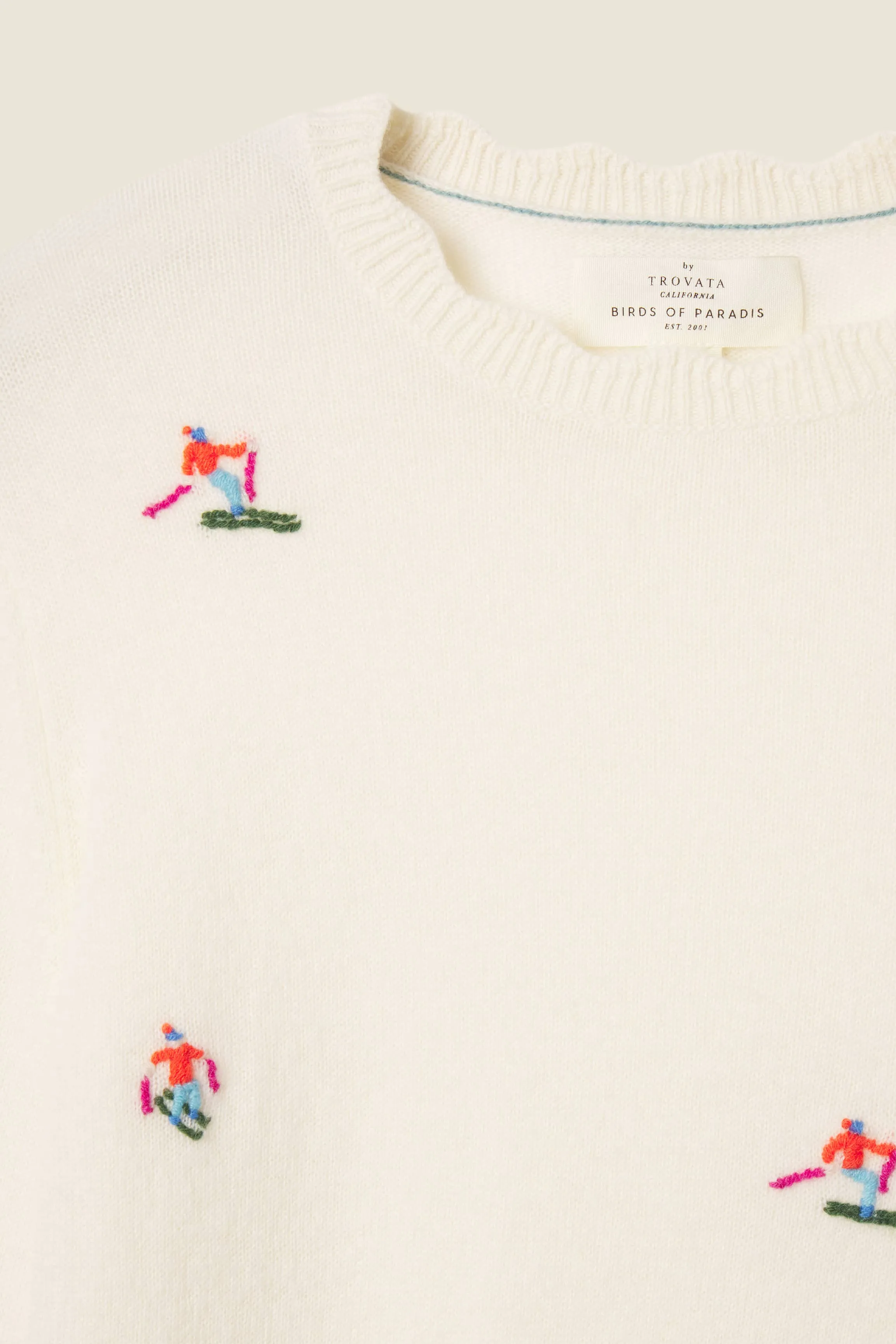 Kate Sweater Antique White + Skiers sold by Trovata product image thumbnail 5