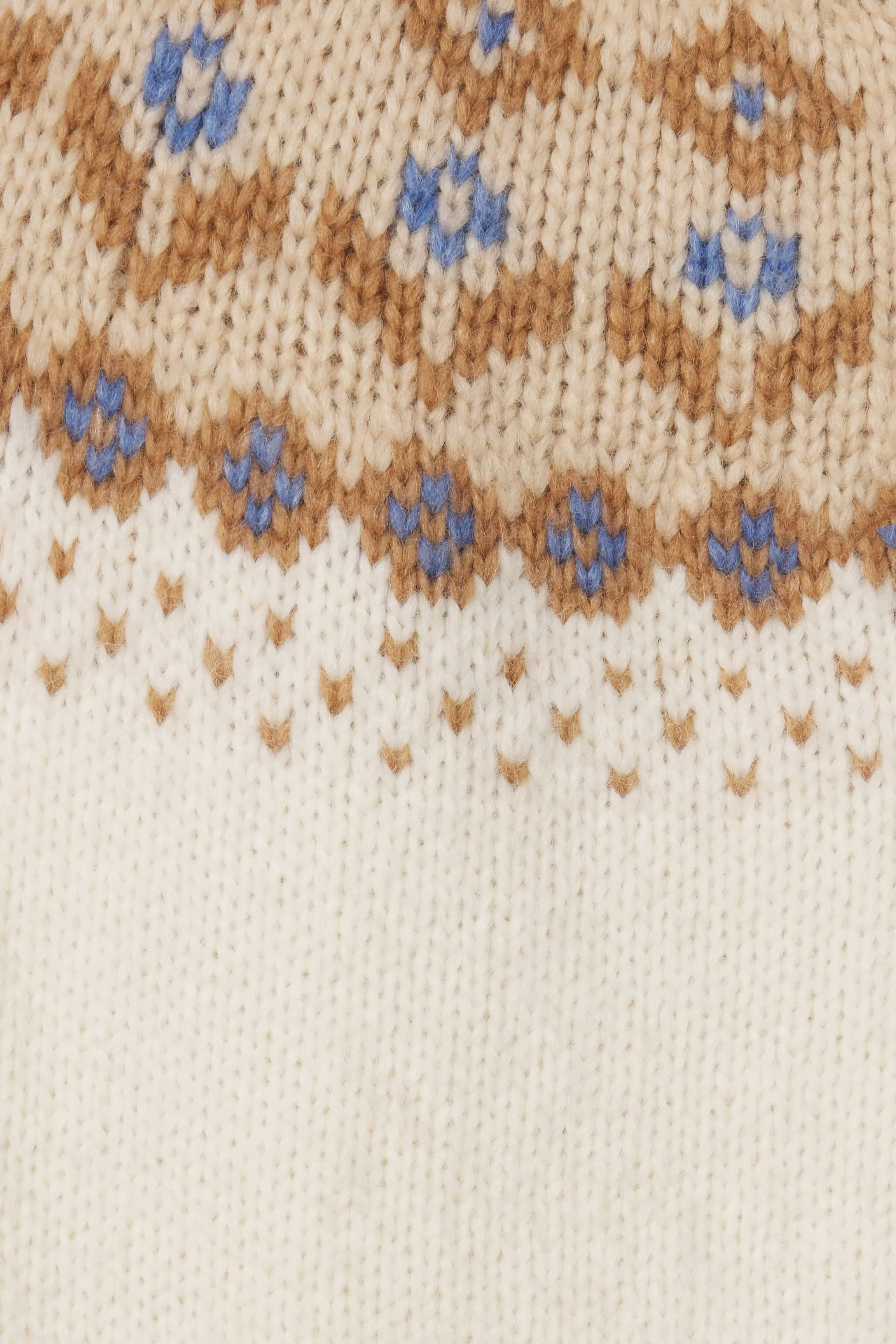 Juneau Sweater Antique White Fairisle sold by Trovata product image thumbnail 5