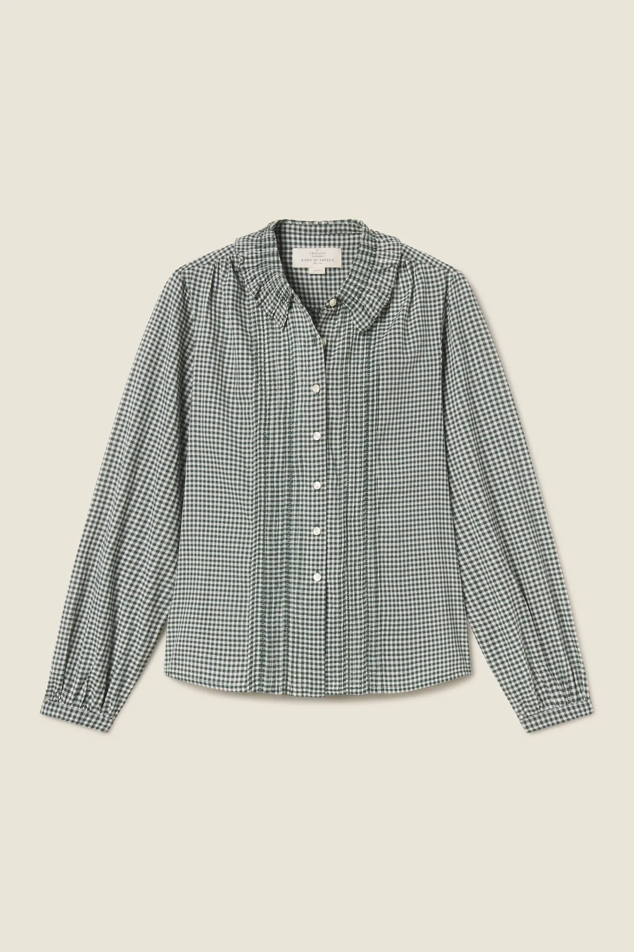 Alise Blouse Caspian Check sold by Trovata