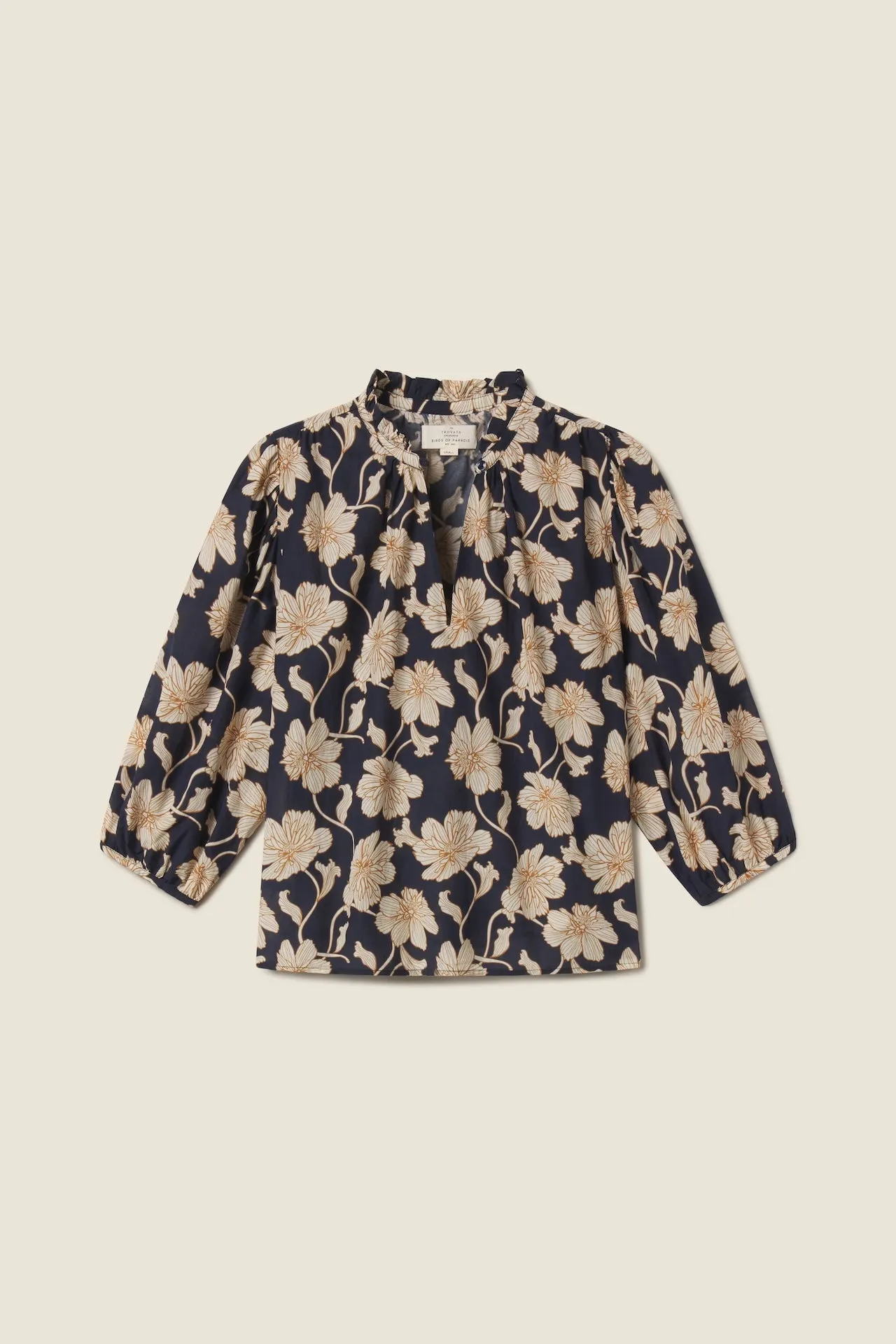 Orly Blouse Viola Nocturne sold by Trovata