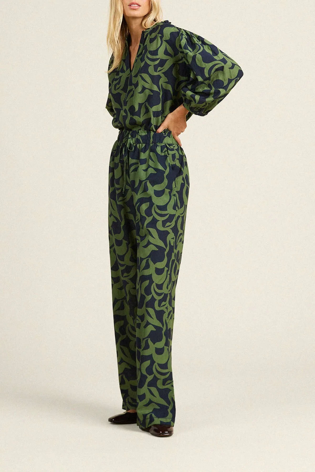 Orly Blouse Muted Canopy sold by Trovata product image thumbnail 3