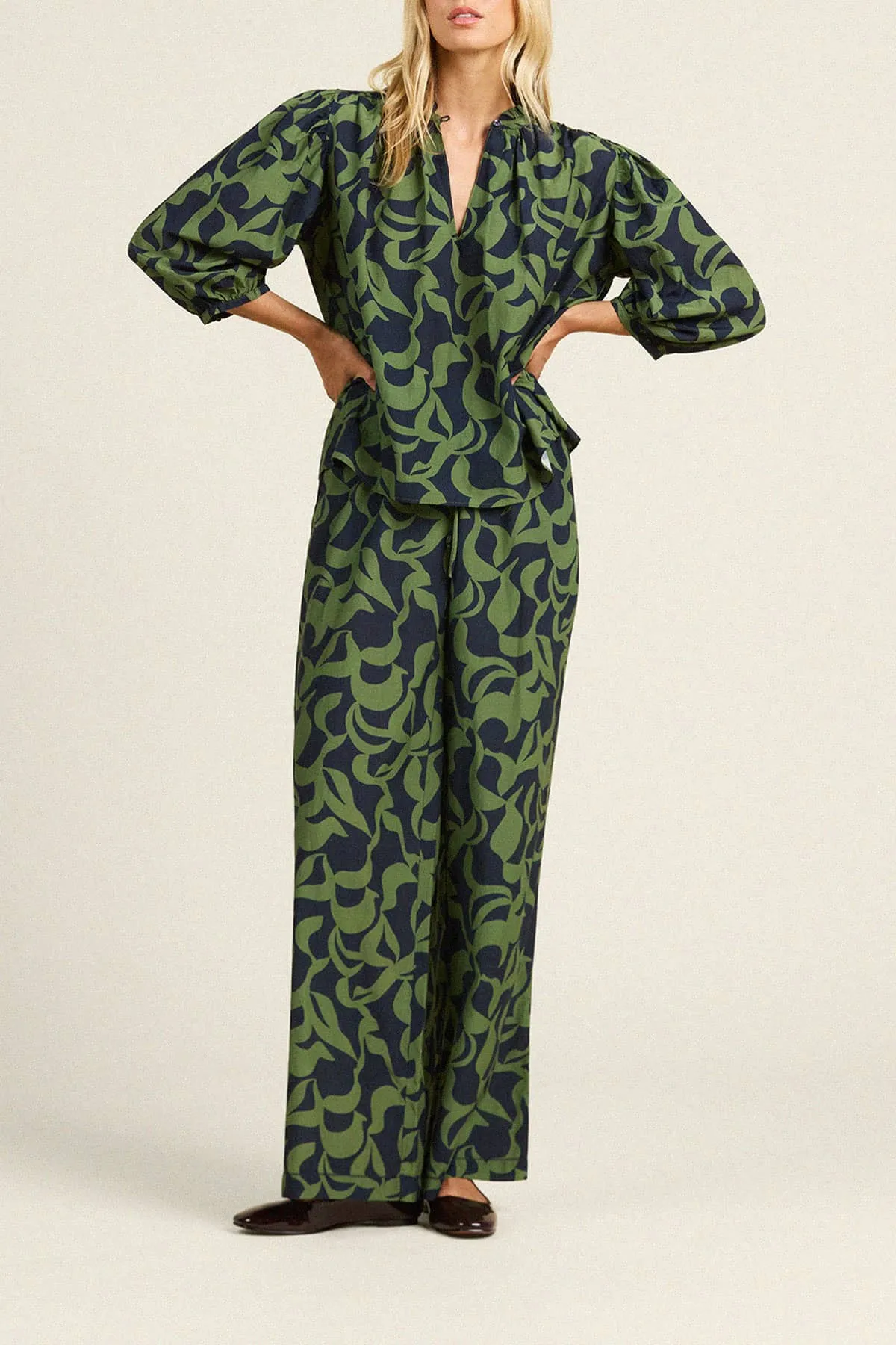 Orly Blouse Muted Canopy sold by Trovata product image thumbnail 2