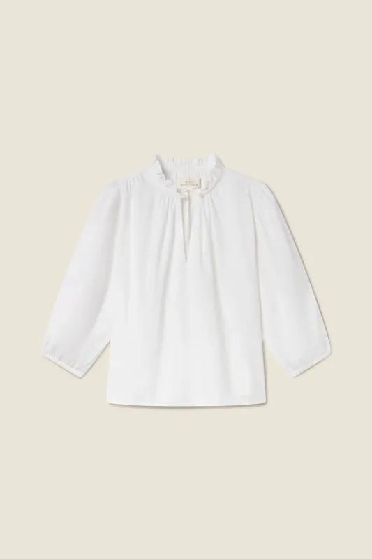 Orly Blouse White sold by Trovata