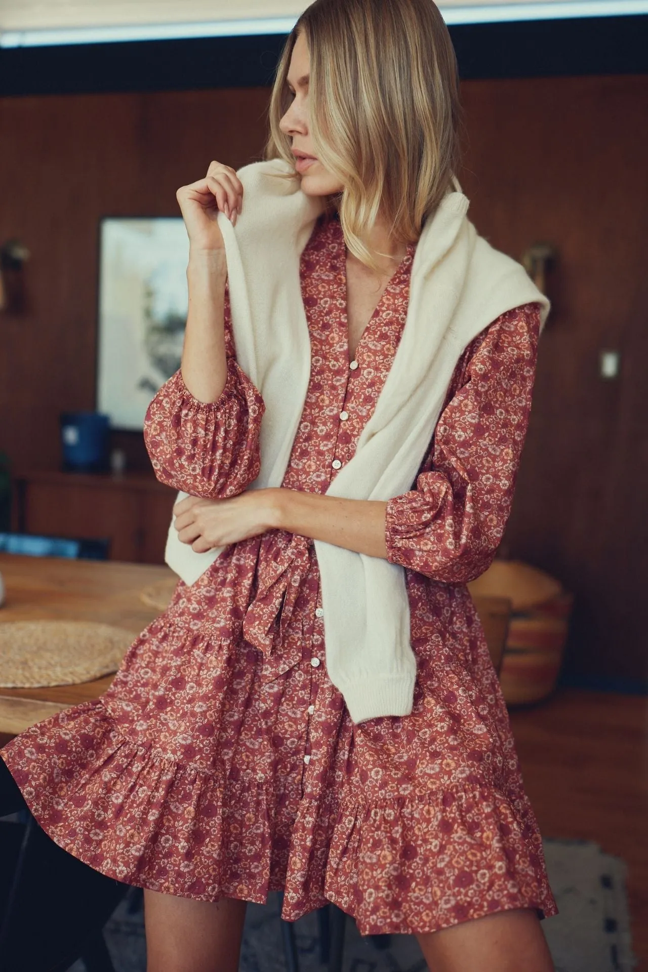 Celeste Dress Ethereal Vine sold by Trovata product image thumbnail 2