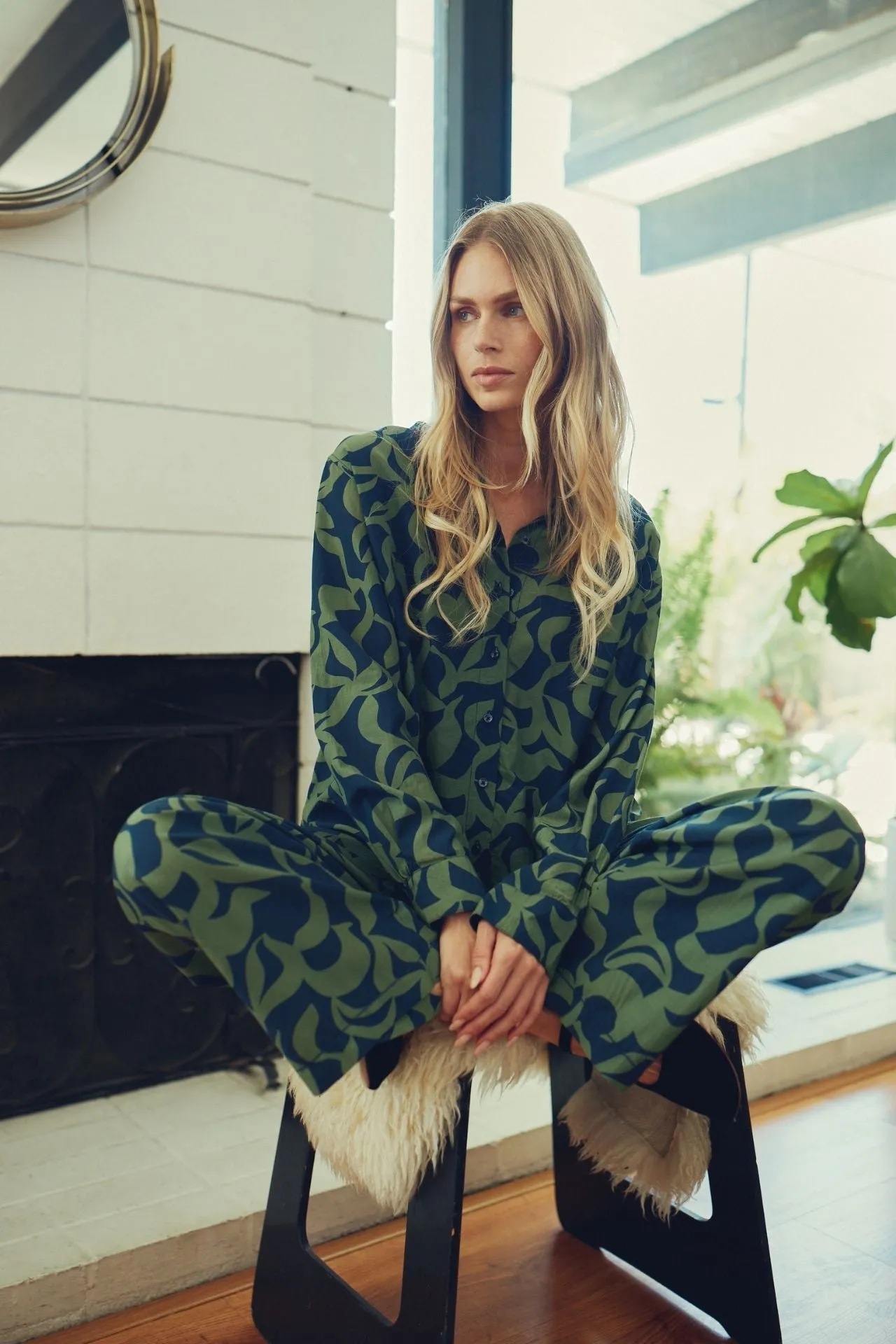 Emilia Oversized Shirt Muted Canopy sold by Trovata product image thumbnail 2