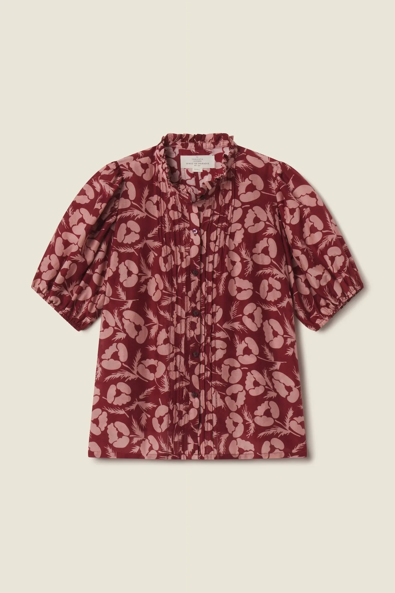 Mira Blouse Briar Rosewood sold by Trovata