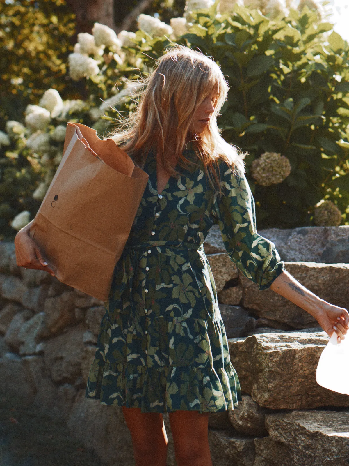 Celeste Dress Green Canopy sold by Trovata product image thumbnail 2