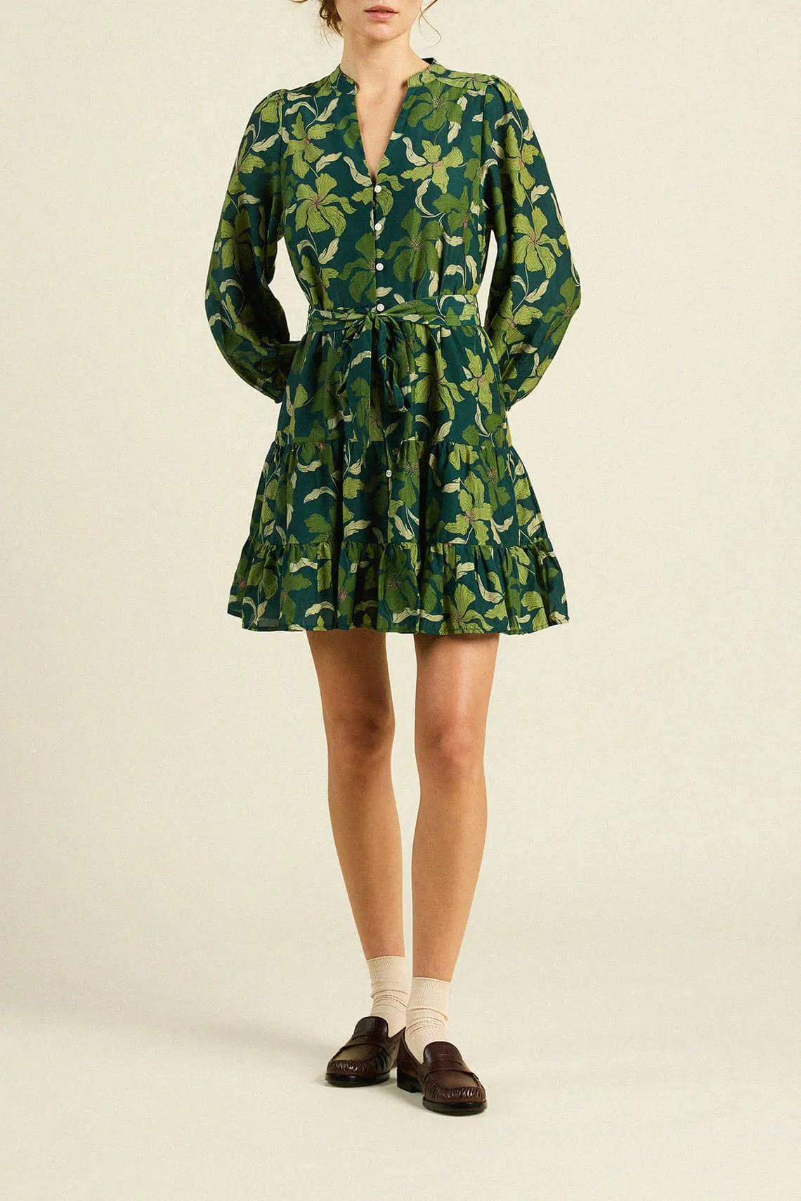 Celeste Dress Green Canopy sold by Trovata product image thumbnail 3