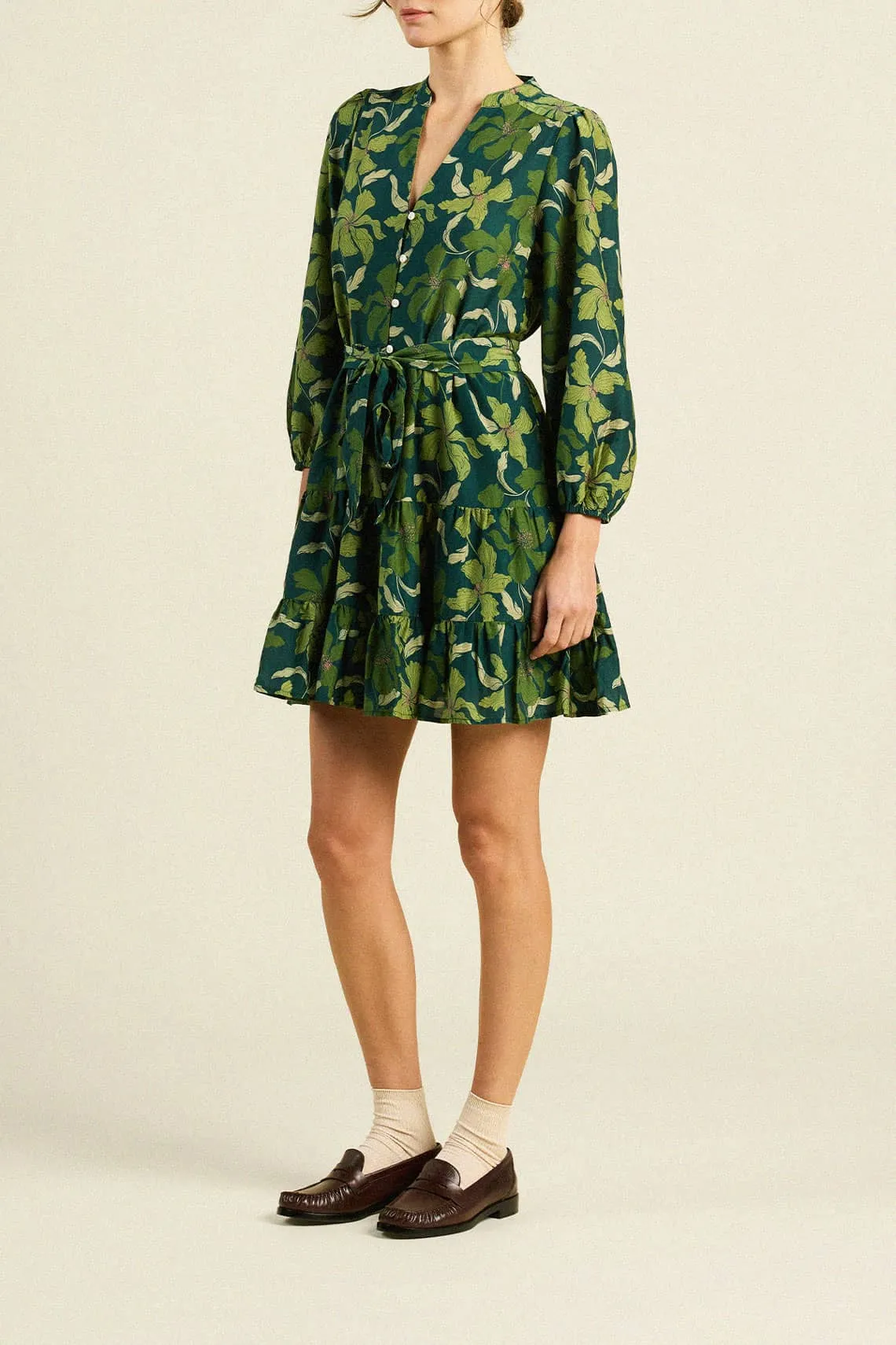 Celeste Dress Green Canopy sold by Trovata product image thumbnail 4